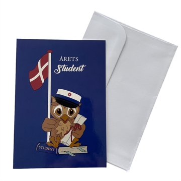 Studenter kort blå hue